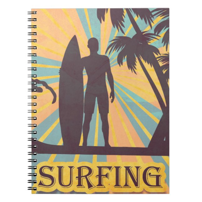 Cuaderno Equipo portátil Surfer Dude (Frente)