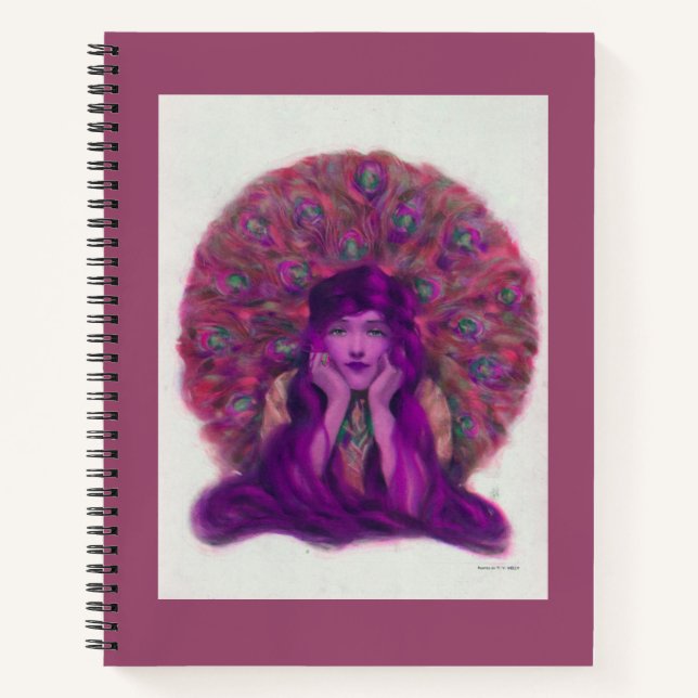Cuaderno Equipo portátil Violet Peacock - Journal (Anverso)