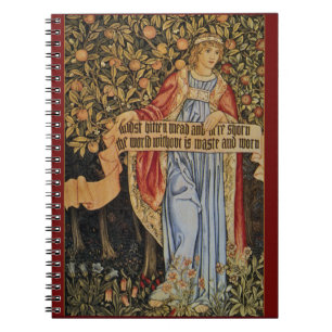 Cuaderno Equipo portátil William Morris Pre-Raphaelite