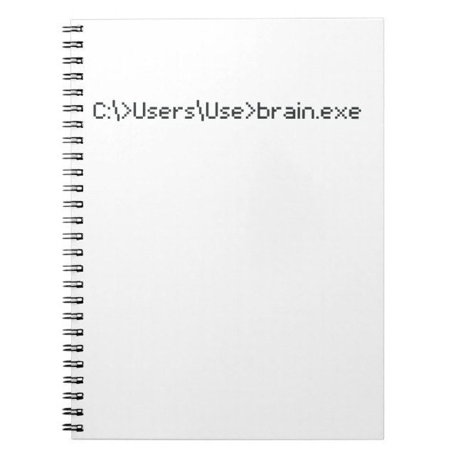 Cuaderno Equipo programador de codificador de divertido Bra (Frente)
