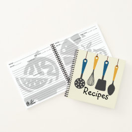Cuaderno Equipos portátiles de recetas Utensil Set