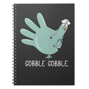 Cuaderno ER Enfermera Turquia Gobble Squad ER Enfermera Acc