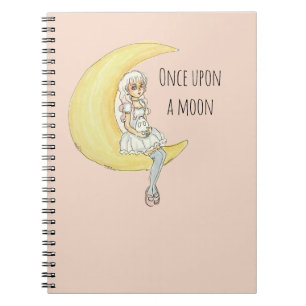 Cuaderno Érase una vez una niña de la luna conejo