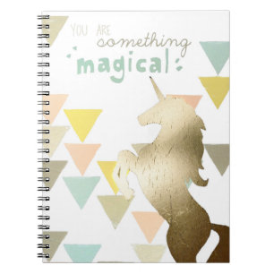 Cuaderno Eres Algo Magnífico Unicornio De Oro