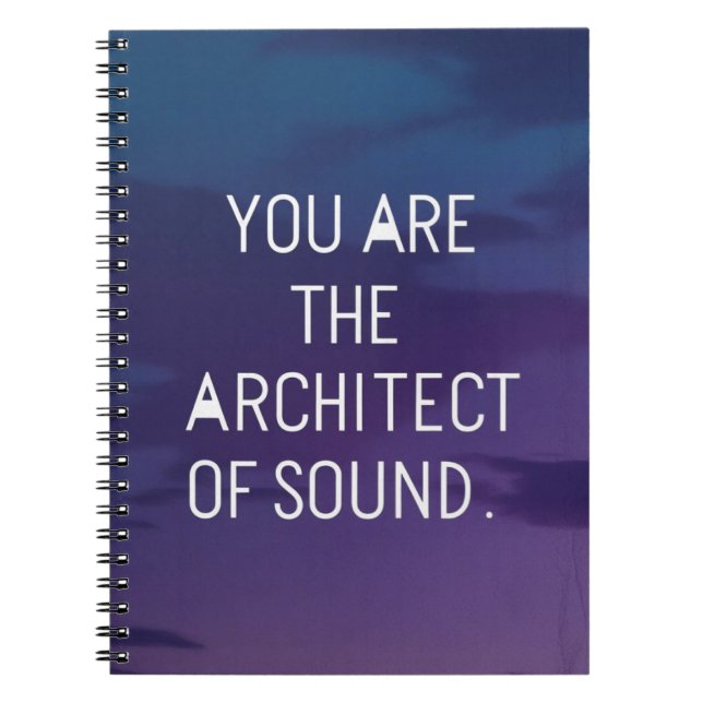 Cuaderno Eres El Arquitecto Del Sonido (Frente)