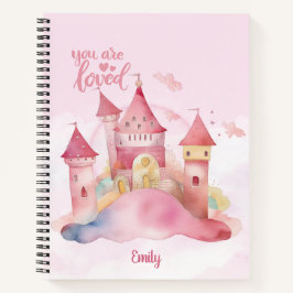 Cuaderno Eres el personalizable de la nube rosa del Palacio