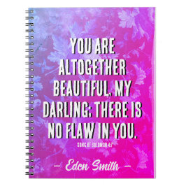 Cuaderno Eres hermoso - Personalizado Diario Biblia Verse