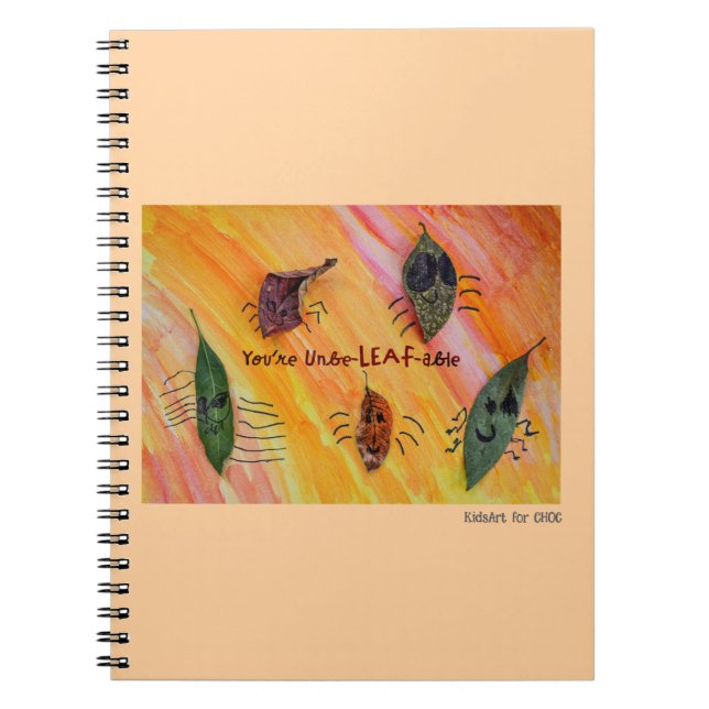 Cuaderno Eres inCreÍble - Arte infantil para CHOC (Frente)