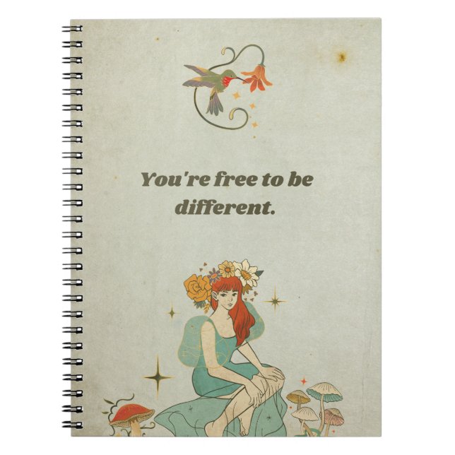 Cuaderno Eres libre de ser diferente (Frente)