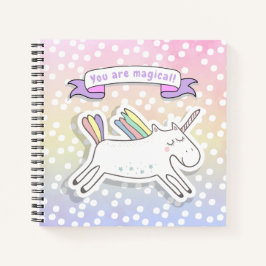 Cuaderno ¡Eres mágico! Cute unicornio para niños