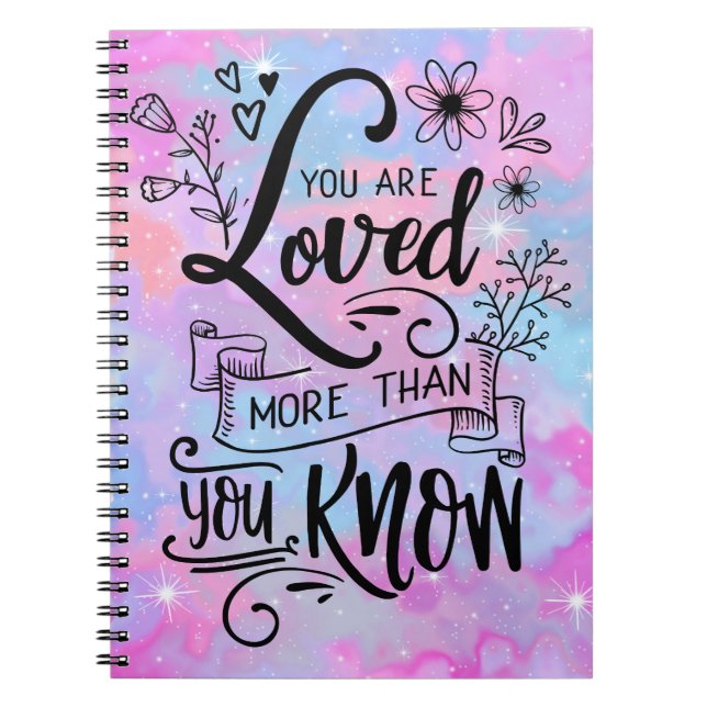 Cuaderno Eres más amado de lo que sabes (Frente)
