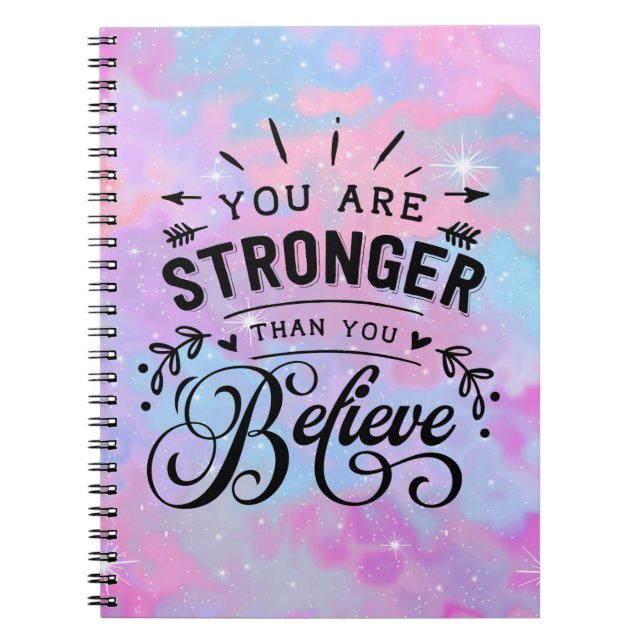 Cuaderno Eres más fuerte de lo que crees (Frente)