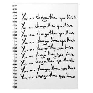 Cuaderno ¡Eres más FUERTE de lo que piensas! comentar