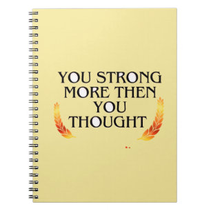 Cuaderno Eres más fuerte de lo que piensas - Moti de oro el