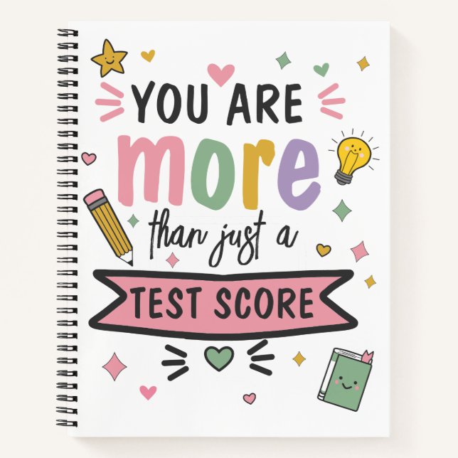 Cuaderno Eres Más Que Una Puntuación De Prueba Examen SATs  (Anverso)