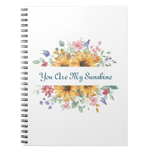 Cuaderno Eres mi cita de sol y girasol (Frente)