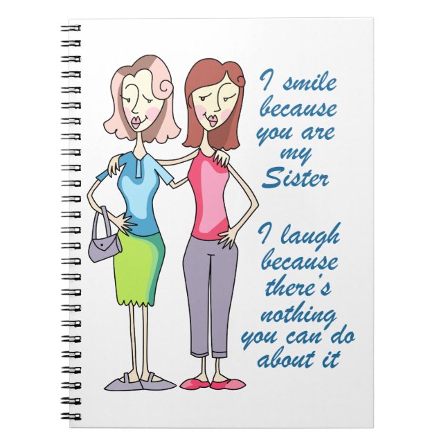 Cuaderno Eres mi hermana (Frente)
