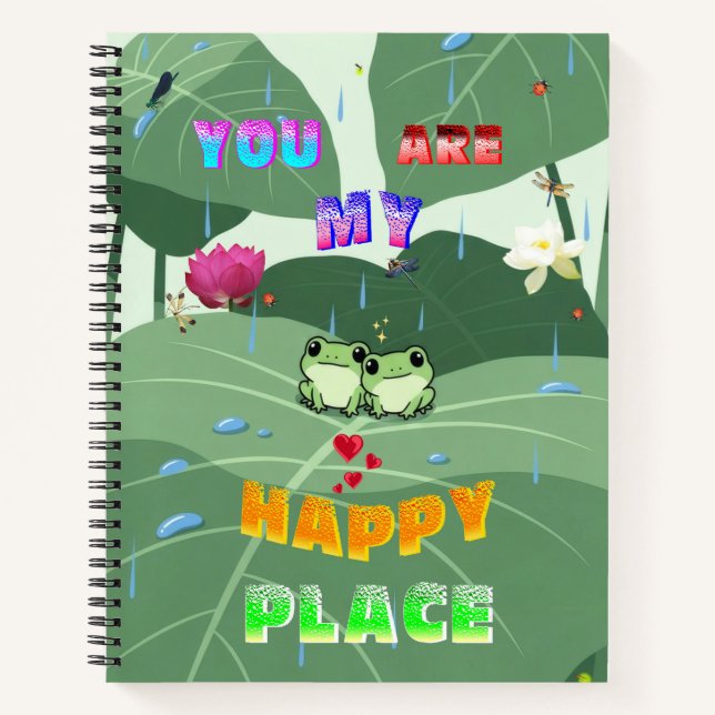 Cuaderno Eres Mi Lugar Feliz (Anverso)