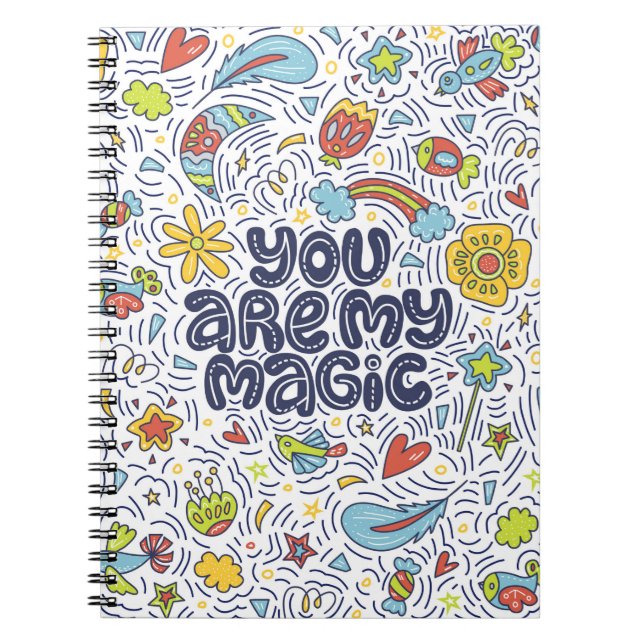 Cuaderno Eres mi magia. Leer citas sobre magia con (Frente)