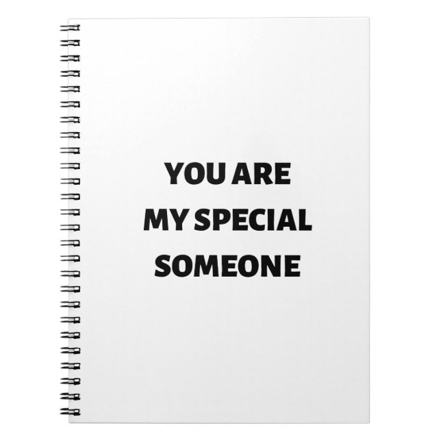 Cuaderno Eres mi persona especial (Frente)