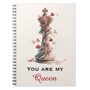 Cuaderno Eres Mi Reina Ajedrez Día de San Valentín