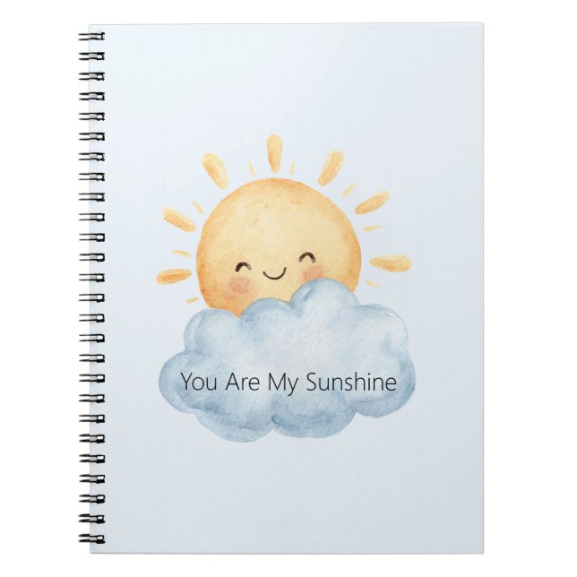Cuaderno Eres Mi Sol Feliz Sol Nube (Frente)
