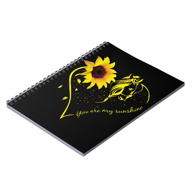 Cuaderno Eres Mi Sunshine Sunflower Y Mi Caballo (Lado Izquierdo)