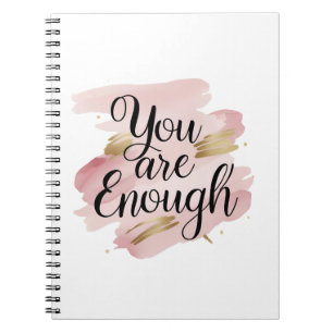 Cuaderno Eres Suficiente Cita Motivadora