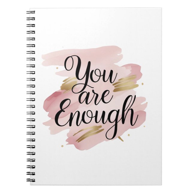 Cuaderno Eres Suficiente Cita Motivadora (Frente)