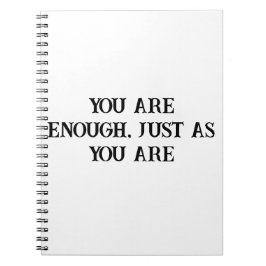 Cuaderno Eres Suficiente Portátil De Autoamor