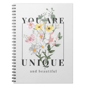 Cuaderno Eres un eslogan floral único