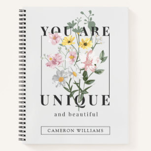 Cuaderno Eres un eslogan floral único