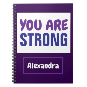 Cuaderno Eres un fuerte estímulo de la Persistencia Púrpura