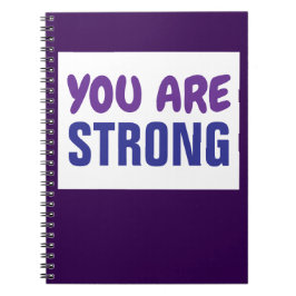 Cuaderno Eres un fuerte estímulo de la Persistencia Púrpura