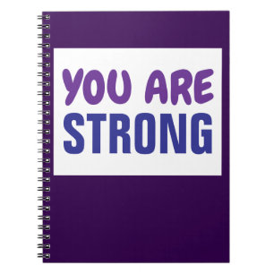 Cuaderno Eres un fuerte estímulo de la Persistencia Púrpura