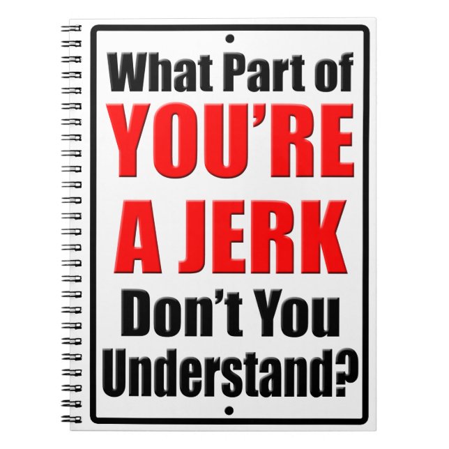 Cuaderno Eres un Jerk (Frente)
