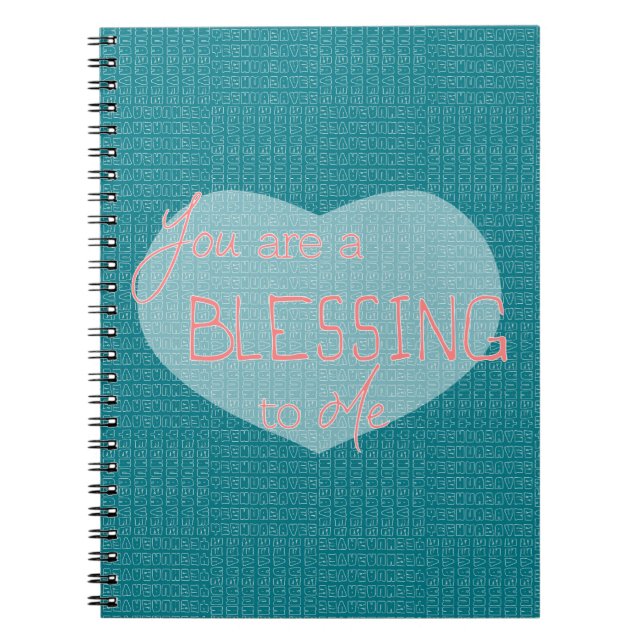 Cuaderno Eres una bendición para mí (Frente)