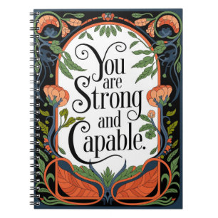 Cuaderno Eres una cita Inspiradora fuerte y capaz