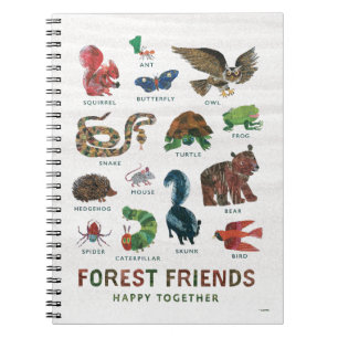 Cuaderno Eric Carle   Amigos de los bosques felices juntos