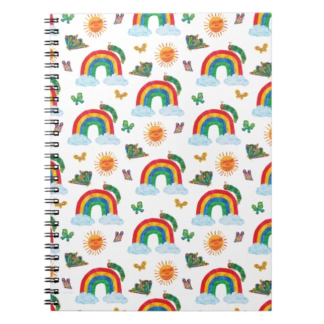 Cuaderno Eric Carle | oruga de la mariposa arcoiris (Frente)