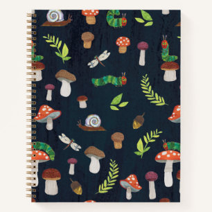 Cuaderno Eric Carle   Patrón de insectos y hongos