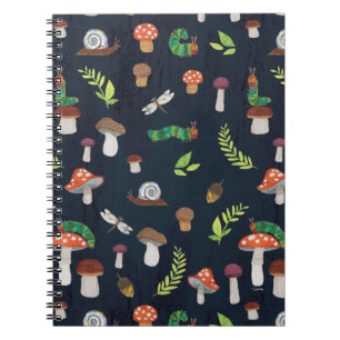 Cuaderno Eric Carle   Patrón de insectos y hongos