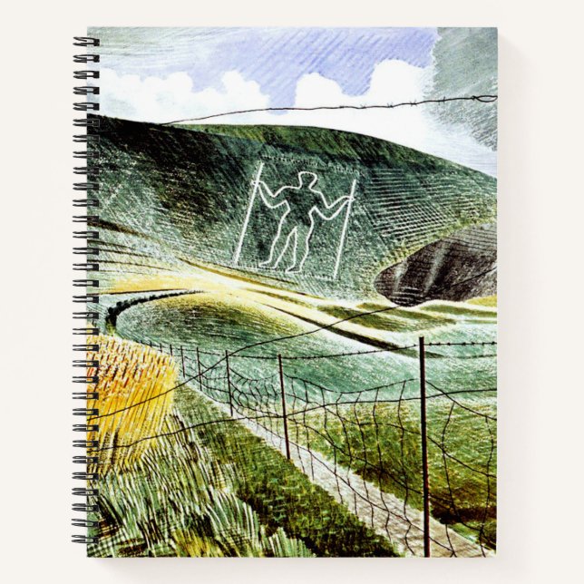 Cuaderno Eric Ravilious - El Gigante Wilmington, (Anverso)