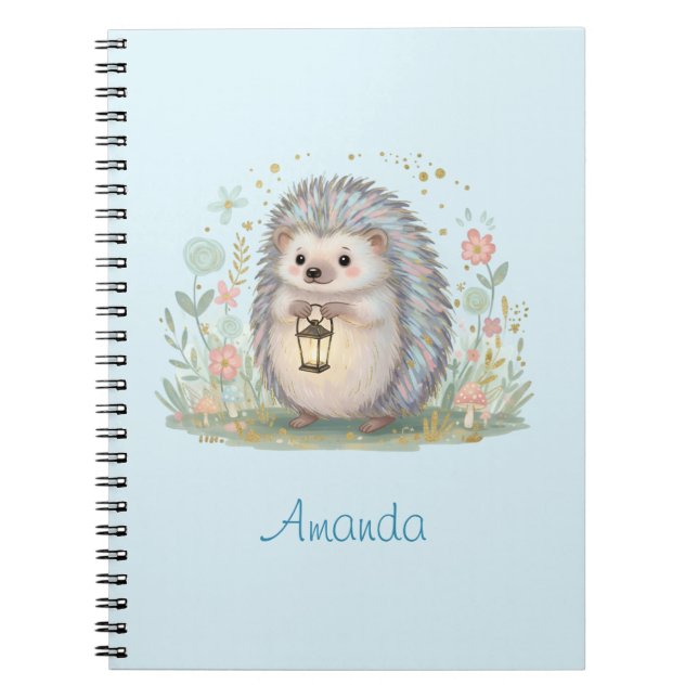 Cuaderno Erizo Adorable con Linterna (Frente)