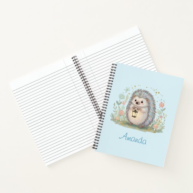 Cuaderno Erizo Adorable con Linterna (Interior)