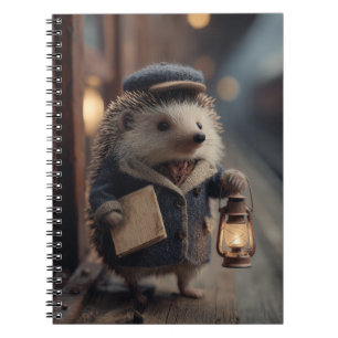 Cuaderno Erizo Conductor de Tren Vintage