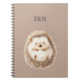Cuaderno Erizo de crema lindo