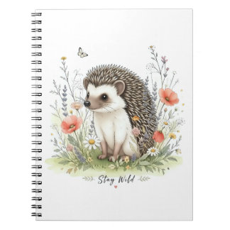 Cuaderno Erizo del Bosque Salvaje y Lindo 