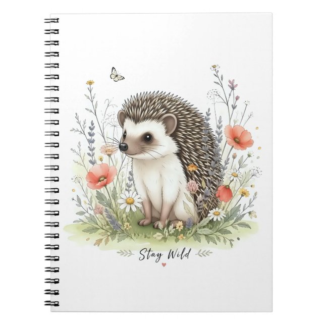Cuaderno Erizo del Bosque Salvaje y Lindo  (Frente)
