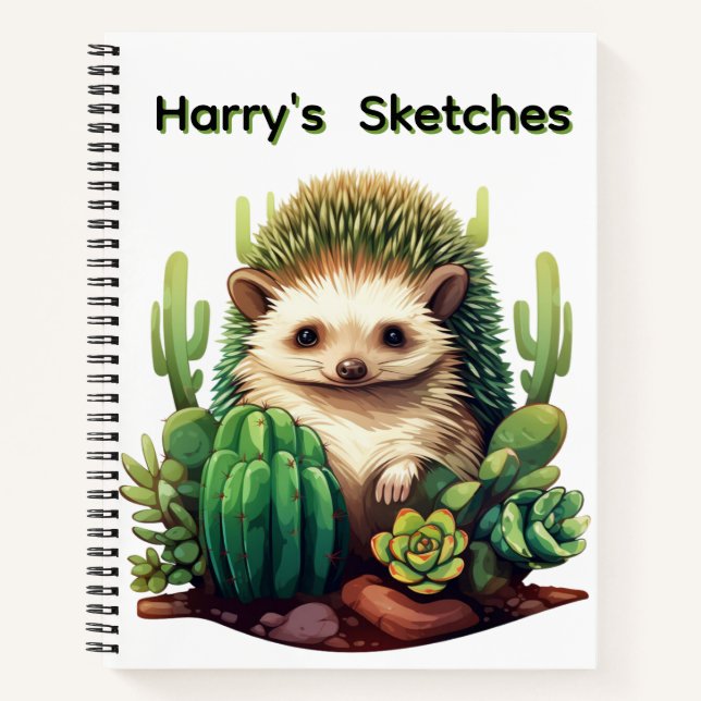 Cuaderno Erizo Personalizado  (Anverso)